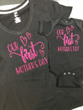First Mother’s Day shirts, our first Mother’s Day shirt, matching mom and baby Mother’s Day shirts