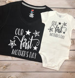 Our First Mother’s Day shirts, first Mother’s Day matching mom & baby Mother’s Day shirts