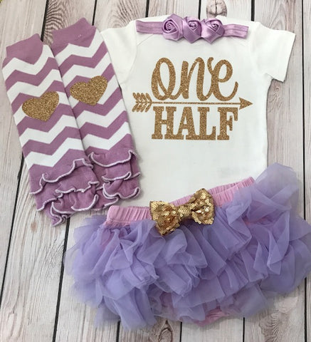 Baby girl six month clothes, six month birthday baby girl, girls' clothing six month outfit, baby girls clothing, one half baby girls' outfit, pink one half outfit, 1/2 birthday shirt girl