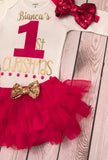 Baby girl first Christmas outfit, baby girl Christmas clothing, first Christmas outfit girl