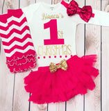Baby girl first Christmas outfit, baby girl Christmas clothing, first Christmas outfit girl
