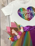 First birthday outfit girl, rainbow party, 1st birthday rainbow outfit, baby girl clothing, rainbow tutu outfit girl