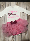First Valentine’s Day outfit, Valentine’s Day outfit baby pink, Valentine’s Day Personalized shirt